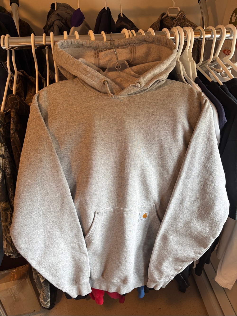 Carhartt Gray Pullover Hooded Sweatshirt